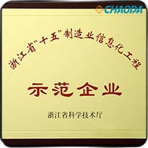 浙江省“十五”制造业信息化工程示范企业