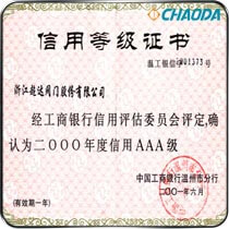 2000年AAA级信用企业