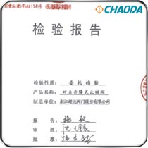 对夹升降式止回阀检验报告