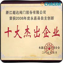 永嘉县自主创新十大杰出企业