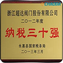 2013年度永嘉县纳税三十强