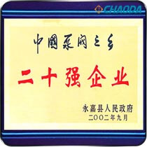 中国泵阀之乡二十强企业