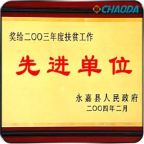 扶贫工作先进单位