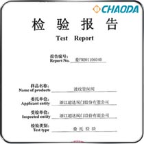 检验报告-波纹管闸阀