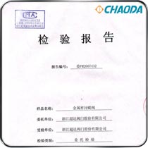 检验报告-金属密封蝶阀